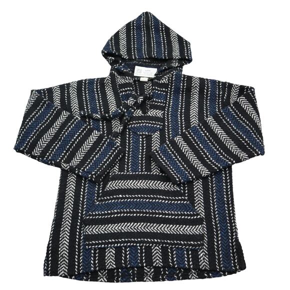 Molina Hoodie Mens S Multicolor Baja Long Sleeve Drawstring Pocket Knit Stripe - Picture 1 of 16